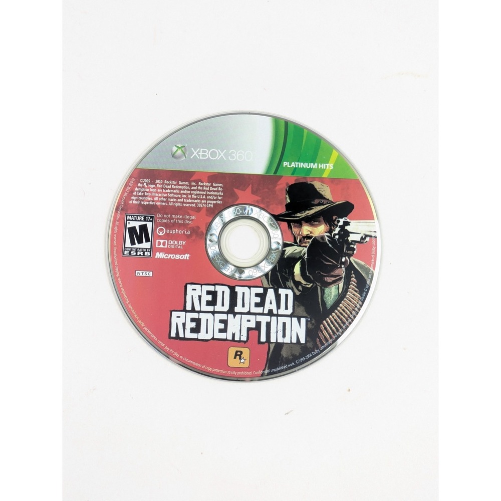 Red Dead Redemption and Red Dead Nightmare Xbox 360 - Disc Only